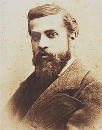 Antonio Gaud&iacute; fotografiado por Pablo Audouard (1878). Fuente: es.wikipedia.org