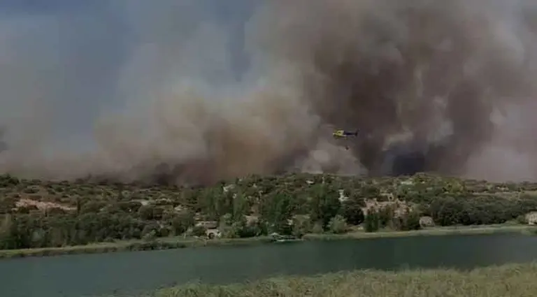 Incendio en Ruidera. Fuente: niusdiario.es