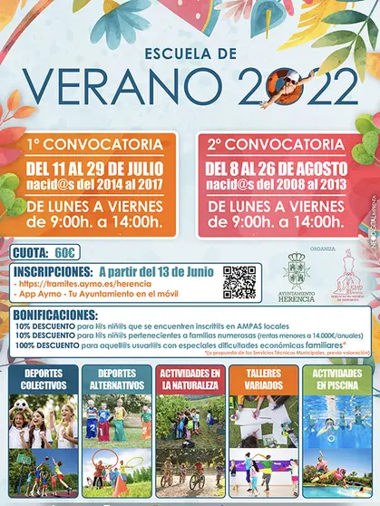 Cartel de la Escuela de Verano de Herencia.