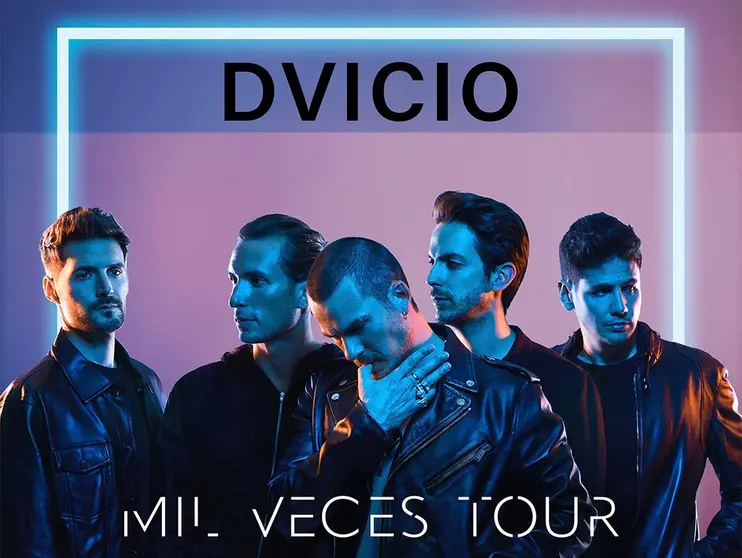 Imagen promocional de la gira 2022 del grupo DVICIO