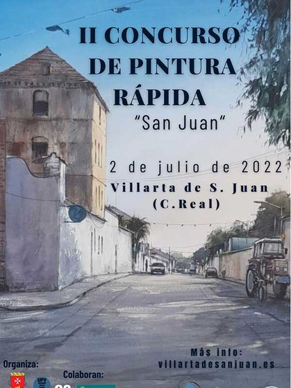 Cartel del II Concurso de Pintura Rápida de ‘San Juan’.