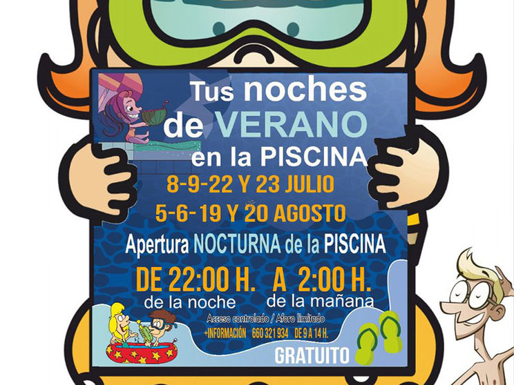El Ayuntamiento de Campo de Criptana pone en marcha ‘Tus noches de verano en la piscina’ abriendo las noches del 8, 9, 22 y 23 de julio, y el 5, 6, 19 y 20 de agosto.