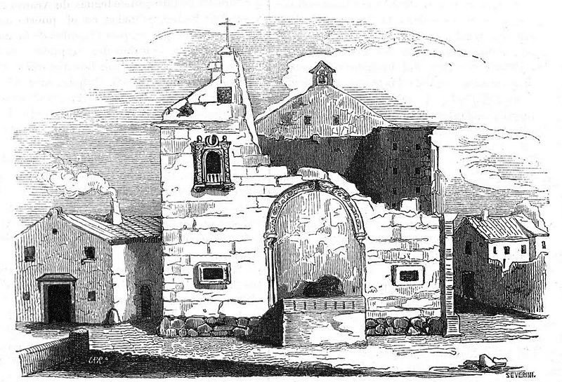 “Vista de la plaza de la localidad” (Semanario Pintoresco Español, 1848).                                                                                                Fuente: Wikipedia