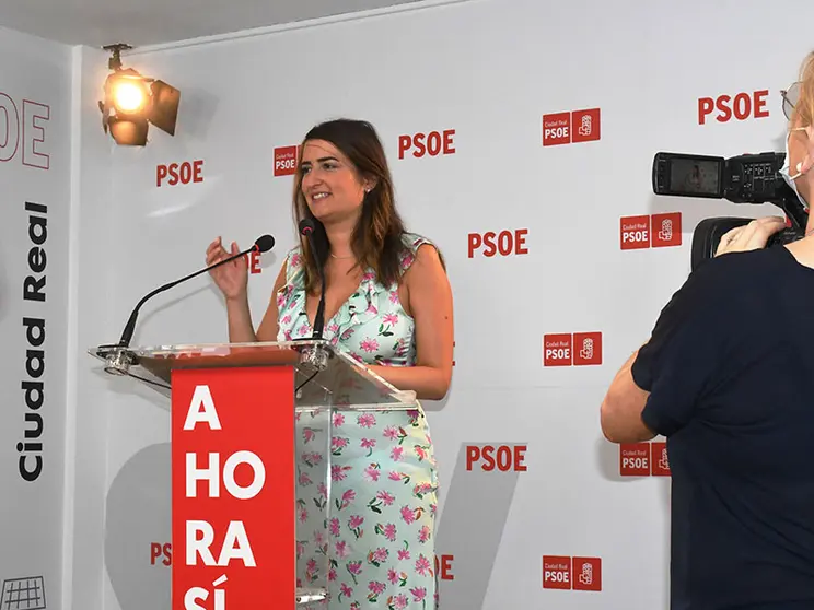 La Diputada Nacional y Portavoz del PSOE provincial de Ciudad Real, Cristina López Zamora.