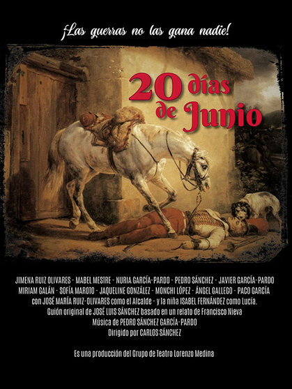 Cartel del cortometraje '20 días de Junio'