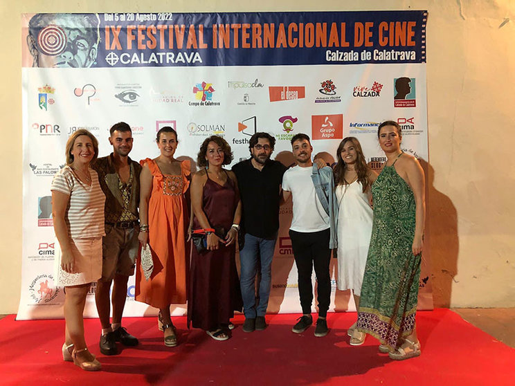 Imagen de López-Zamora en el Festival de Cine de Calzada.