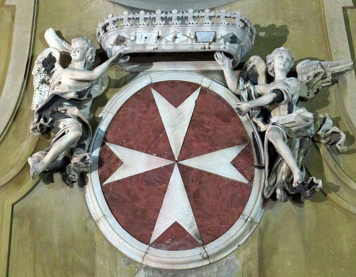 Escudo de la Orden de San Juan. Fuente: Wikipedia