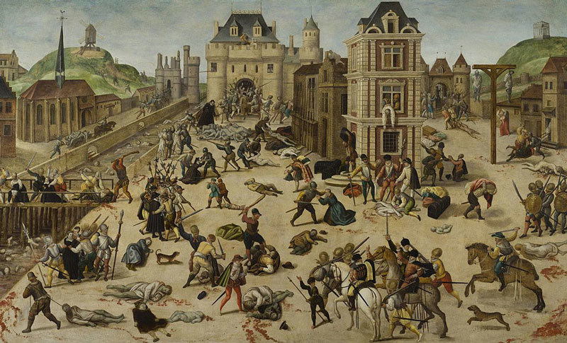 “Matanza de San Bartolomé” por François Dubois. Fuente: Wikipedia