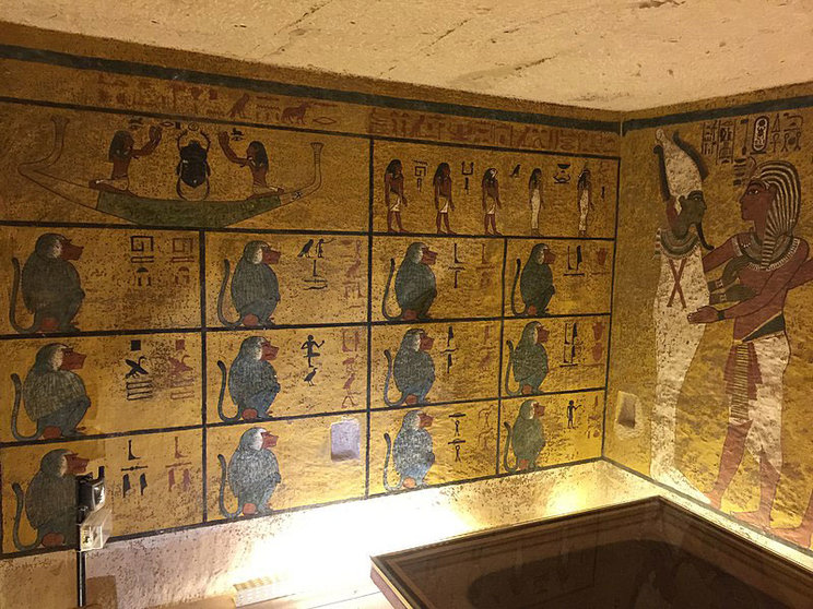 Cámara funeraria de Tutankamon. Fuente: es.wikipedia.org