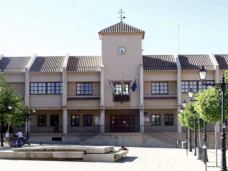 Plaza de la Constituci&oacute;n de Santa Cruz de Mudela.