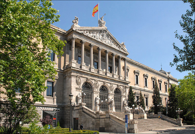 Biblioteca Nacional de España. Fuente: es.wikipedia.org