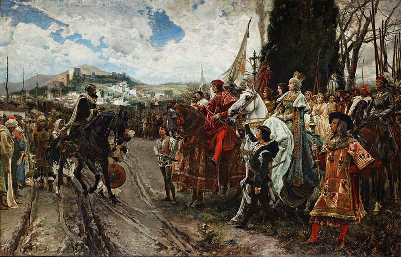 La rendición de Granada por Francisco Pradilla. Fuente: es.wikipedia.org