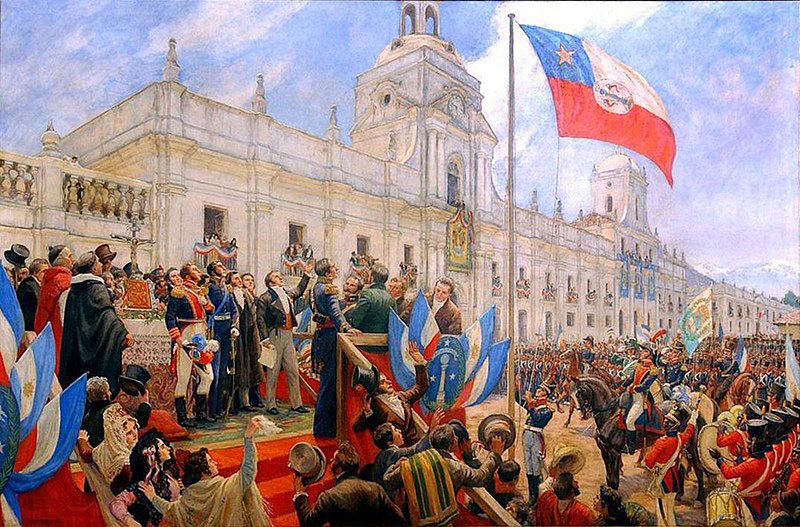 Proclamación y jura de la Independencia de Chile por Pedro Subercaseaux (1945). Fuente: es.wikipedia.org