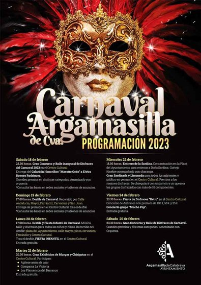 Cartel del carnaval de Argamasilla.