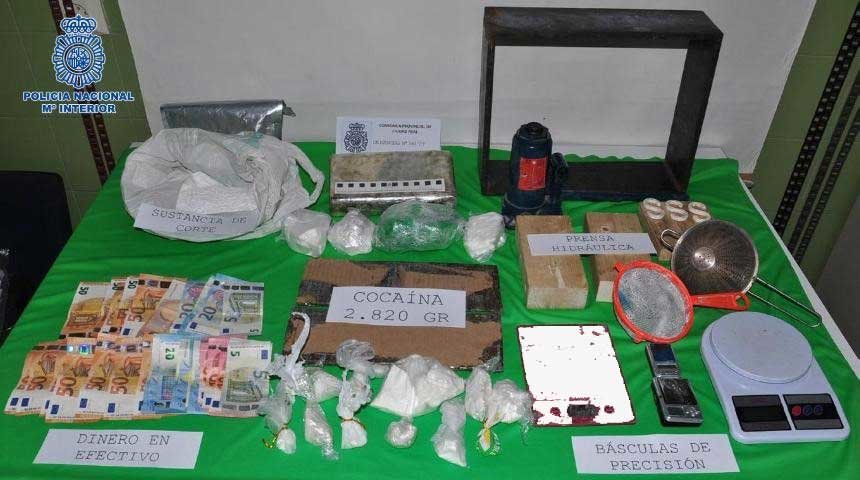 La Policía Nacional ha detenido en Ciudad Real a los tres máximos responsables de una organización criminal especializada en la distribución de cocaína en la capital.