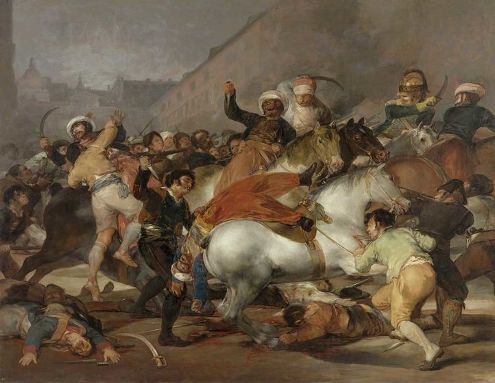 El 2 de mayo por Goya (1814). Fuente: es.wikipedia.org