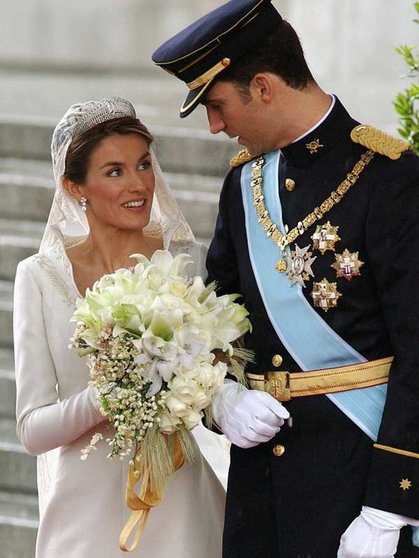 Boda del Príncipe de Asturias Felipe de Borbón y Grecia y Doña Letizia Ortiz Rocasolano. Fuente: vanitatis.elconfidencial.com