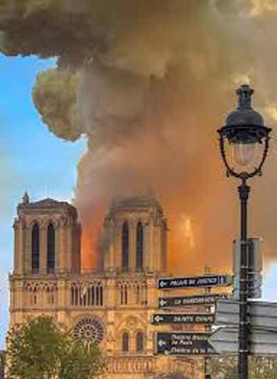 Incendio de la Catedral de Notre Dame. Fuente: es.wikipedia.org