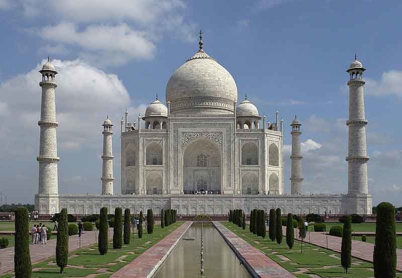 El Taj Mahal. Fuente: es.wikipedia.org