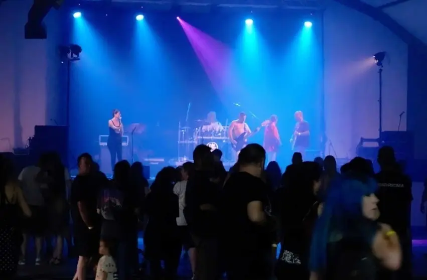 La banda solanera Grajos en un festival anterior