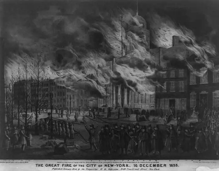 Gran Incendio de Nueva York. Fuente: es.wikipedia.org