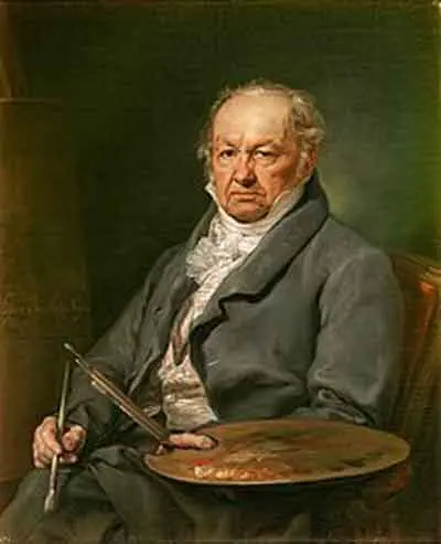 Goya por Vicente López (1826). Fuente: es.wikipedia.org
