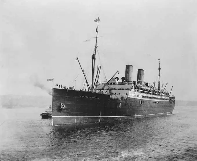 El trasatl&aacute;ntico &ldquo;Empress of Ireland&rdquo;.&nbsp;Fuente: es.wikipedia.org