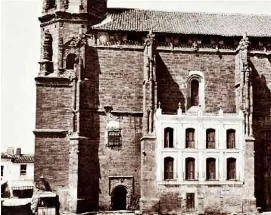 Iglesia de la Asunci&oacute;n de Valdepe&ntilde;as en 1860: Biblioteca Virtual de Castilla La Mancha