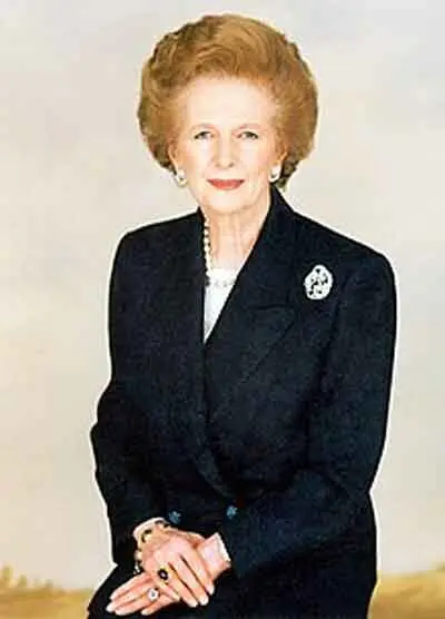 Margaret Thatcher. Fuente: es.wikipedia.org