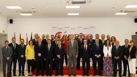Foto Pleno de la C&aacute;mara con el Rey Felipe VI