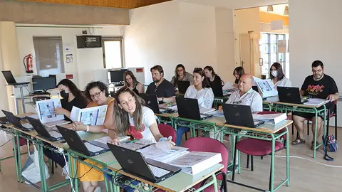 Participantes en el curso, de diferentes puntos de la comarca