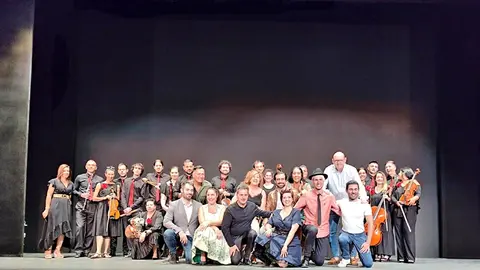 Finde cultural, zarzuela foto grupo