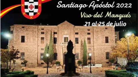 Cartel Fiestas Santiago- Viso del Marqu&eacute;s