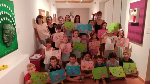 Exposici&oacute;n t&aacute;ctil en el Patio de Comedias de Torralba