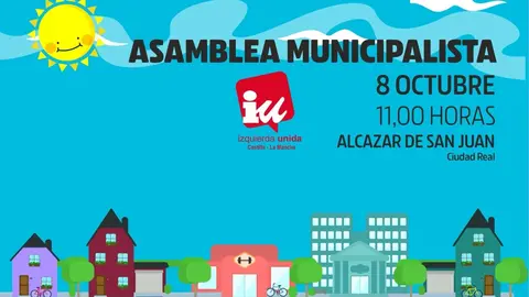 EuropaPress_4728734_cartel_asamblea_iu_va_celebrar_alcazar_san_juan_fin_semana