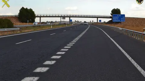 Punto kilom&eacute;trico 16,525 de la autov&iacute;a A-43.