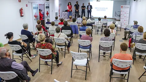 La charla tuvo lugar en el aula de formaci&oacute;n de la asamblea almodovare&ntilde;a