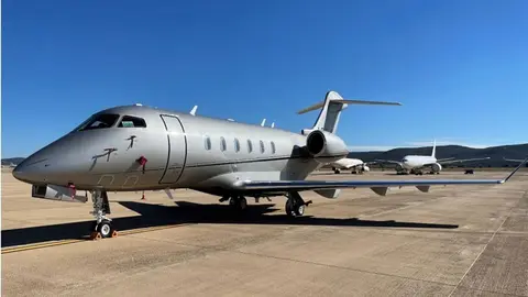 Un avi&oacute;n en el aeropuerto de Ciudad Real.