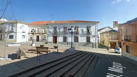 Imagen de Google Maps de la Plaza Mayor de Piedrabuena.