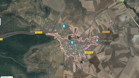 Imagen de Google Maps de la localidad de Alcolea de Calatrava.