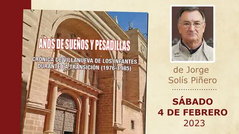 Cartel de la presentaci&oacute;n del libro de Jorge Sol&iacute;s.