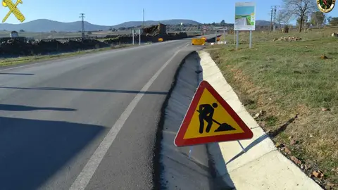 Carretera CR-5021 en el tramo en el que ocurri&oacute; el accidente de tr&aacute;fico en el que falleci&oacute; una persona.