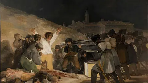 &ldquo;Los fusilamientos en la monta&ntilde;a del Pr&iacute;ncipe P&iacute;o&rdquo; por Goya (1814). Fuente: es.wikipedia.org