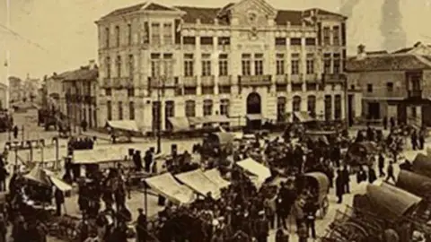 Una imagen antigua de Tomelloso. Fuente: entomelloso.com