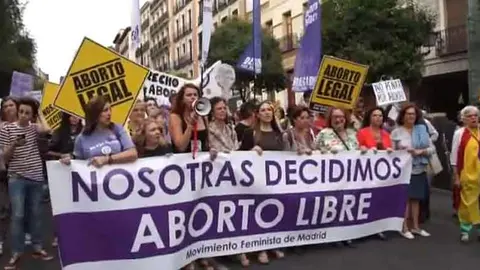 Manifestaci&oacute;n a favor del aborto. Fuente: amecopress.net