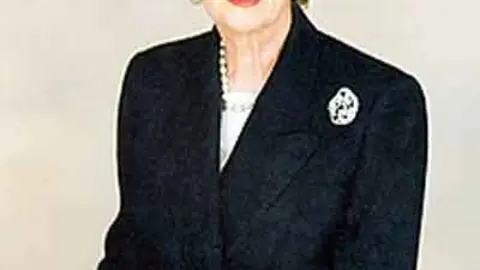 Margaret Thatcher fotografiada por Terence Donovan (1995).&nbsp;Fuente: es.wikipedia.org