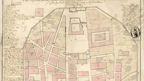 Plano de Ciudad Real a comienzos del siglo XIX. Fuente: miciudadreal.es