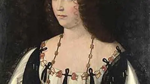 Retrato de Lucrecia Borgia por Bartolomeo Veneto (1510). Fuente: es.wikipedia.org