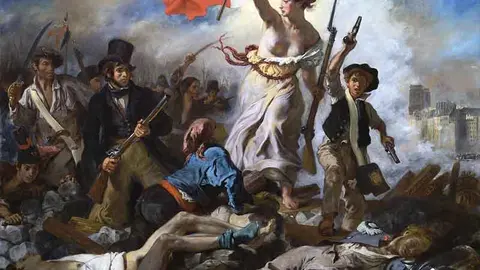 La libertad guiando al pueblo por Eug&egrave;ne Delacroix. Fuente: es.wikipedia.org