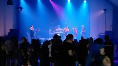 La banda solanera Grajos en un festival anterior